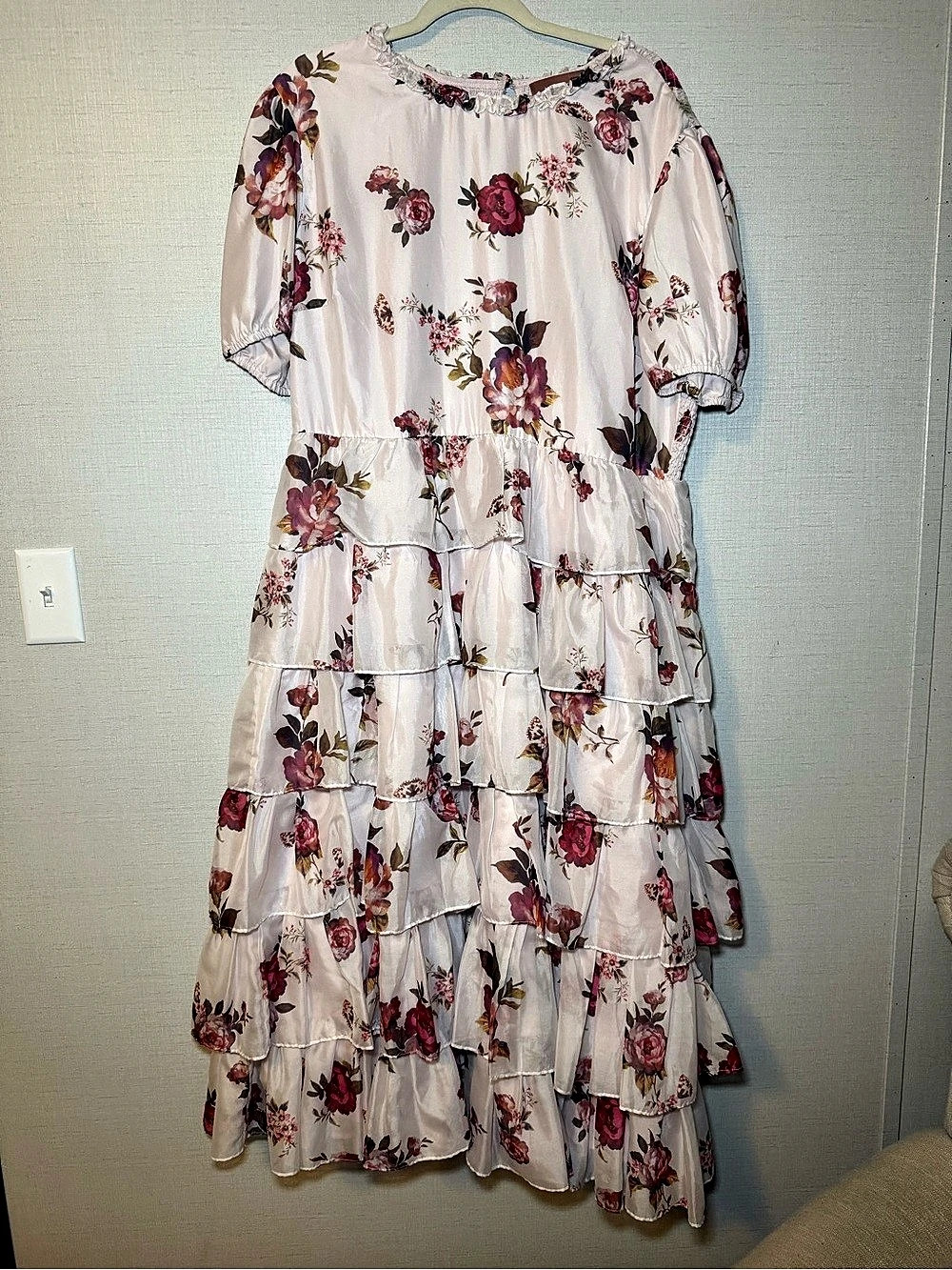 Jessakae Floral Tiered Maxi Dress Size 2X Like New